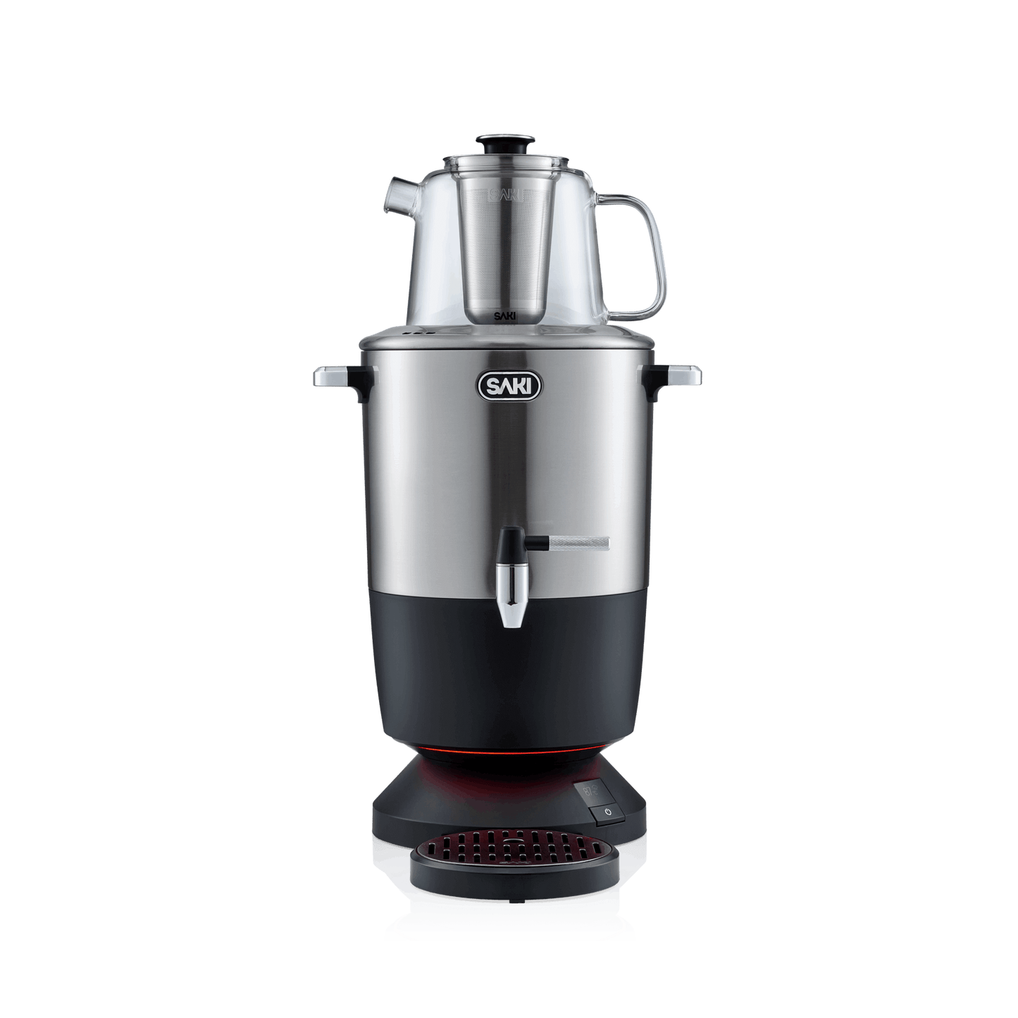 Tradition meets technology for warm, fresh, bitterness-free tea. Premium porcelain, stainless steel, 4L capacity, 'keep warm' and drip-free functions for unforgettable tea times.