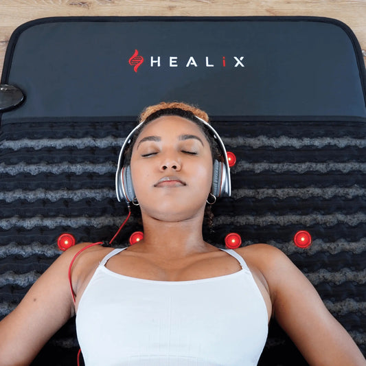 The HEALiX Revive PEMF Mat brings together three of the most risk free and prominent holistic healing technologies to create the Ultimate Trifecta. The Revive takes our expertly engineered Infrared Technology and combines it with PEMF & Red Light Therapy