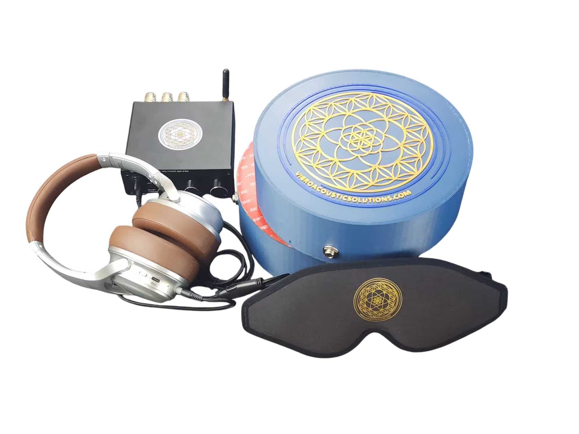 Professional Vibroacoustic Therapy Massage Table Attachment Bundle with Custom Bluetooth Amplifier and 35-Watt RMS Transducers - Transform Any Standard Massage Table into Advanced Sound Healing System Product Summary Experience the future of therapeutic w