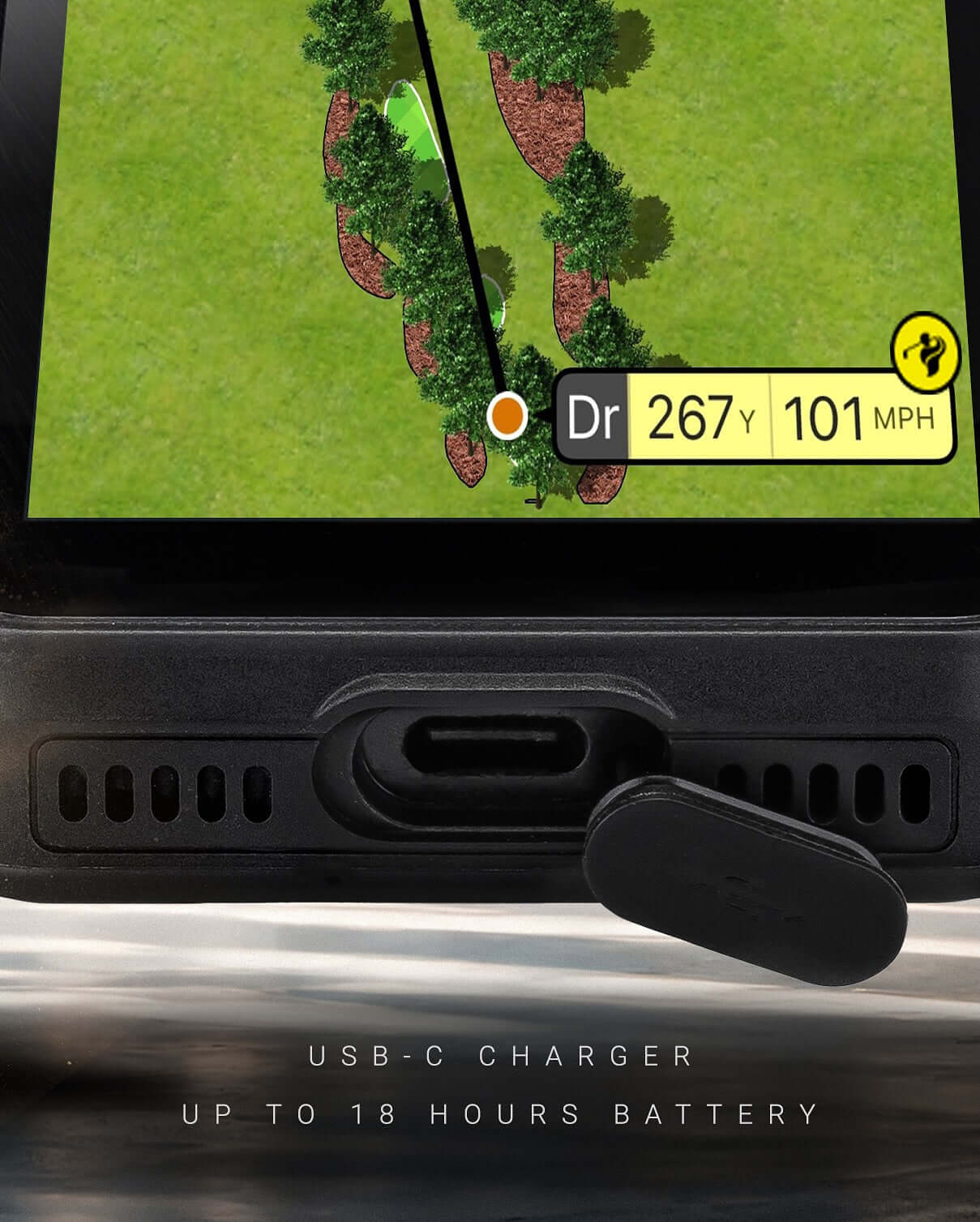 The new PRO 4X packs all the features of the larger top of the range PRO 5X into a more compact body, while offering a sleeker and slimmer design compared to the previous SX400 model. Equipped with SkyGolf’s proprietary dual-frequency TruePoint Positionin