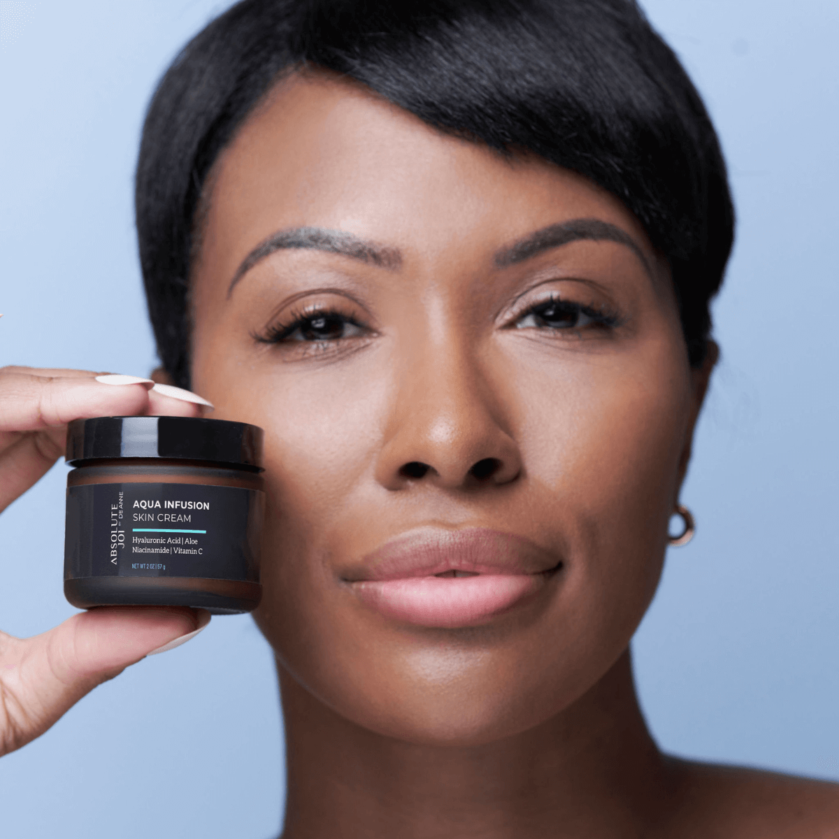 Get ready for your skin-renewing journey with our moisturizing Aqua Infusion Skin Cream. This isn't just another moisturizer – it's a game-changer for dewy, juicy skin. Fast-absorbing and non-greasy, while locking in moisture and hydration with squalane,