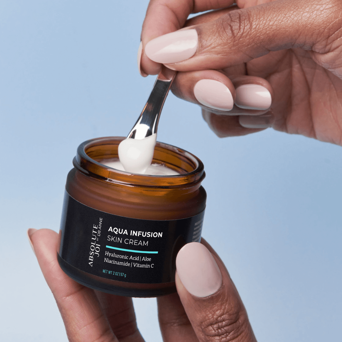 Get ready for your skin-renewing journey with our moisturizing Aqua Infusion Skin Cream. This isn't just another moisturizer – it's a game-changer for dewy, juicy skin. Fast-absorbing and non-greasy, while locking in moisture and hydration with squalane,