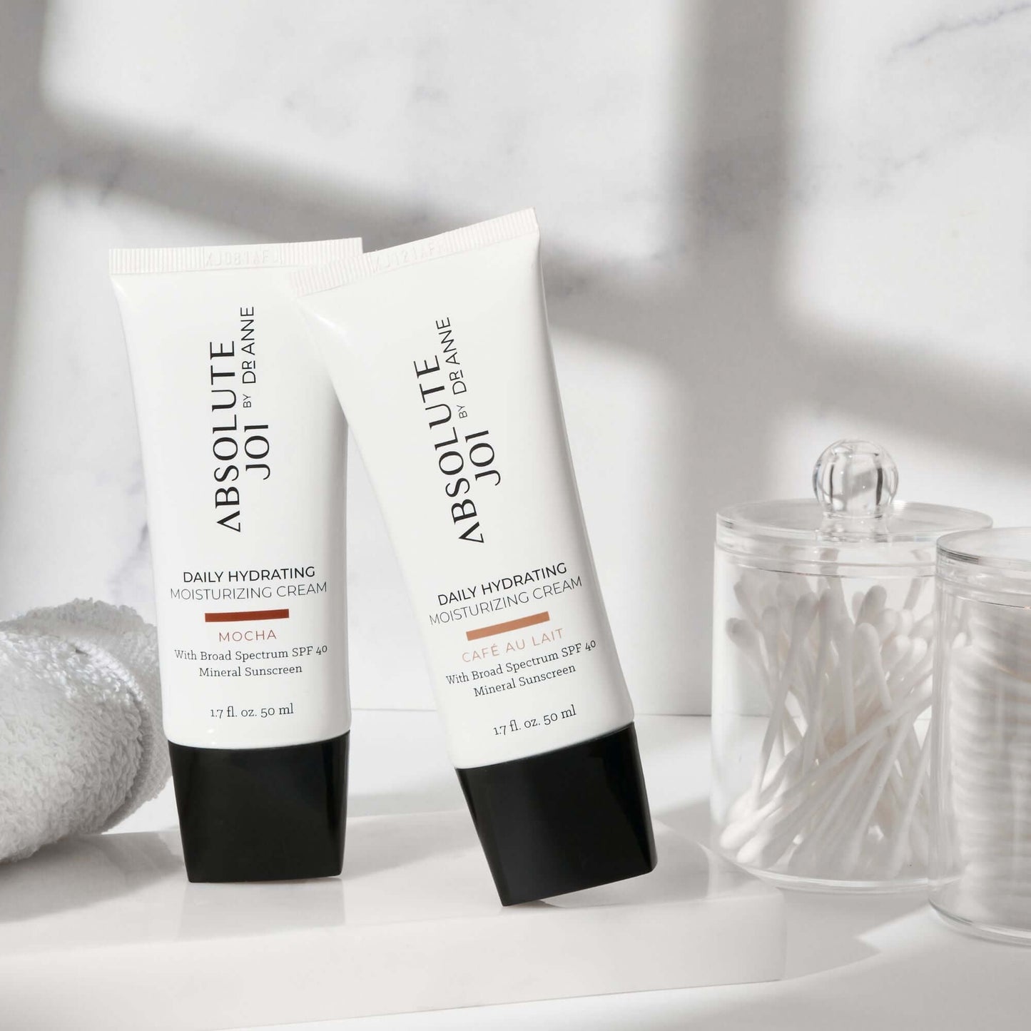 Tinted Mineral Protection and No White Cast Our Daily Hydrating Moisturizing Cream with SPF 40 is a lightweight, tinted formula that provides superior protection and nourishment for all skin types, including sensitive skin. Designed with a range of skin t