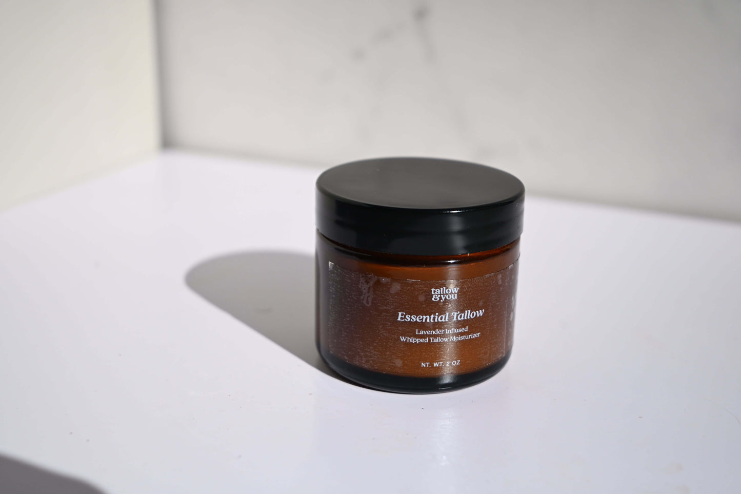 Whipped Tallow; Jojoba Oil; Infused Lavender Flower. Ingredients: This formula contains 100% grass-fed and finished beef tallow, including vitamins A, E, D, K, B12, omega fatty acids, palmitic, ascorbic and stearic acid, infused lavender in jojoba oil. Wh