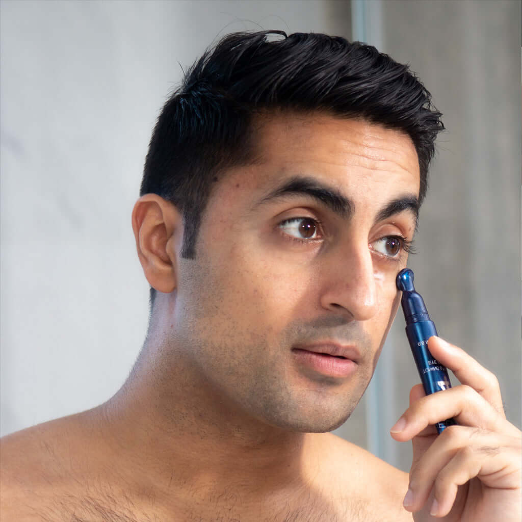 Late nights, early mornings, and binge-watching sessions take a toll. Our eye cream ensures you always look like you've had a full 8 hours, even when you're running on 3. Skip the baggage. What it’s going to tackle: Dark circles Puffiness and bags Dryness