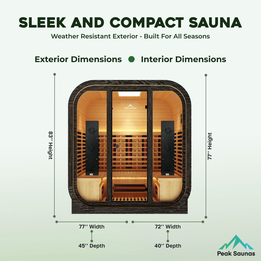 Reach the Peak of Outdoor Luxury with El Capitan Architectural elegance. All-season performance. Wellness without compromise. Introducing the Peak Saunas El Capitan—a meticulously engineered 4-person outdoor infrared sauna that blends spa-grade performanc