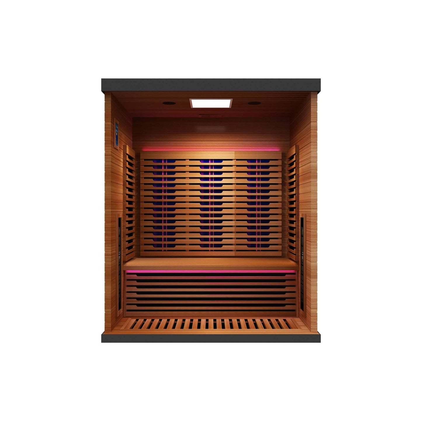 Reach the Peak of Wellness with Matterhorn Even more room. Even more power. Even more rejuvenation. Introducing the Peak Saunas Matterhorn—a spacious 3-person infrared sauna engineered for those who want room to share or space to fully stretch out without