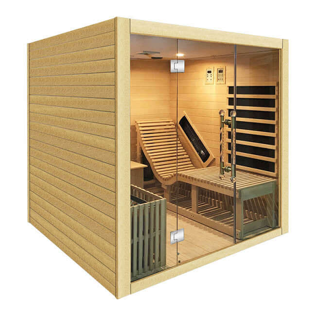 Product Description 1.Introduction Steam and Far-infrared Suit CombinationCompared to ordinary dry steam room,experience better(not too dry).Faster the ascension oftemperature and humidity,and temperature can beadjusted through the control panel,humidity