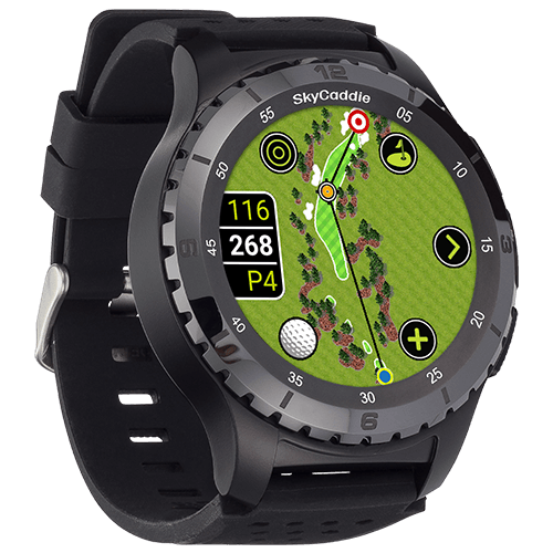 Golf’s largest and brightest color touchscreen measuring 1.39” (3.5 cm) Preloaded with over 35,000 of SkyGolf's ground-verified, error-corrected maps for unmatched accuracy Full HD graphics for stunning HoleVue® and IntelliGreen® imagery Powered by ultra-