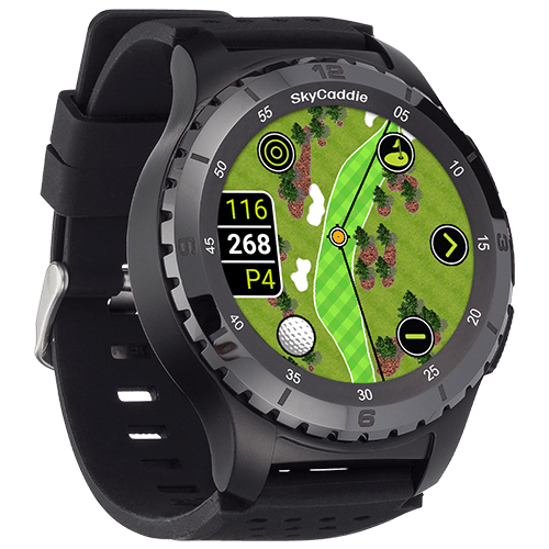 Golf’s largest and brightest color touchscreen measuring 1.39” (3.5 cm) Preloaded with over 35,000 of SkyGolf's ground-verified, error-corrected maps for unmatched accuracy Full HD graphics for stunning HoleVue® and IntelliGreen® imagery Powered by ultra-