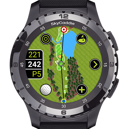 Golf’s largest and brightest color touchscreen measuring 1.39” (3.5 cm) Preloaded with over 35,000 of SkyGolf's ground-verified, error-corrected maps for unmatched accuracy Full HD graphics for stunning HoleVue® and IntelliGreen® imagery Powered by ultra-