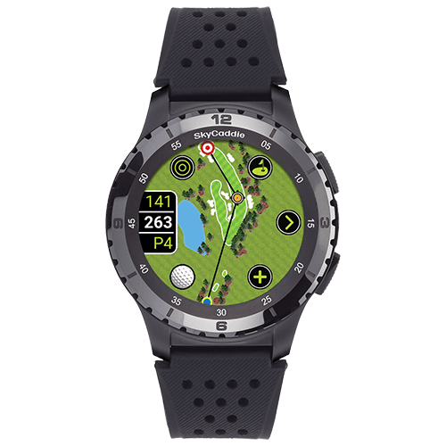 Golf’s largest and brightest color touchscreen measuring 1.39” (3.5 cm) Preloaded with over 35,000 of SkyGolf's ground-verified, error-corrected maps for unmatched accuracy Full HD graphics for stunning HoleVue® and IntelliGreen® imagery Powered by ultra-