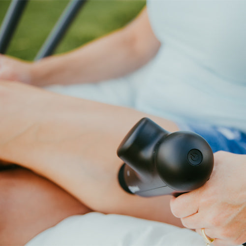 The iReliev Percussion Massage Gun is a simple device to use and enjoy. You’ll move with more ease, have a better range of motion, and experience less pain as the massager promotes increased blood flow throughout your body. The massager features one butto