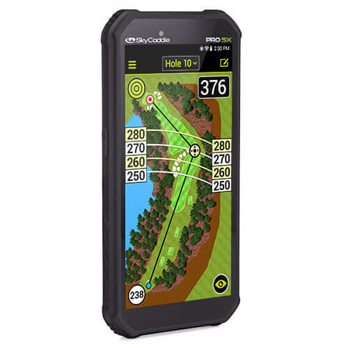 Now with SkyGolf’s proprietary TruePoint Precision Positioning Technology, the PRO 5X is the fastest and most powerful SkyCaddie in history, with laser accuracy to meet the demands of professional golfers and recreational golfers who recognize the importa