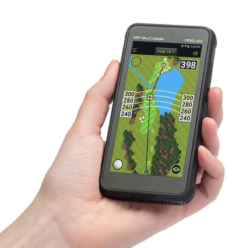 The new PRO 4X packs all the features of the larger top of the range PRO 5X into a more compact body, while offering a sleeker and slimmer design compared to the previous SX400 model. Equipped with SkyGolf’s proprietary dual-frequency TruePoint Positionin