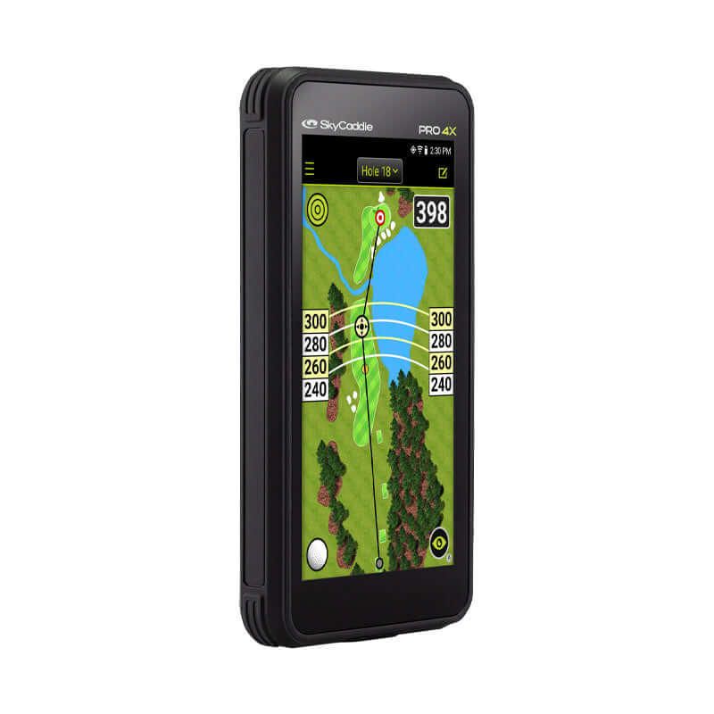 The new PRO 4X packs all the features of the larger top of the range PRO 5X into a more compact body, while offering a sleeker and slimmer design compared to the previous SX400 model. Equipped with SkyGolf’s proprietary dual-frequency TruePoint Positionin