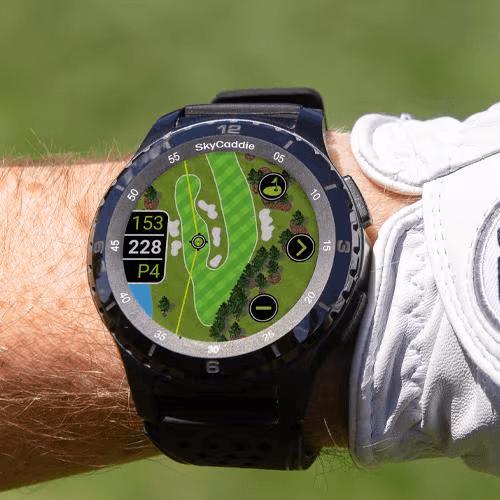 Golf’s largest and brightest color touchscreen measuring 1.39” (3.5 cm) Preloaded with over 35,000 of SkyGolf's ground-verified, error-corrected maps for unmatched accuracy Full HD graphics for stunning HoleVue® and IntelliGreen® imagery Powered by ultra-
