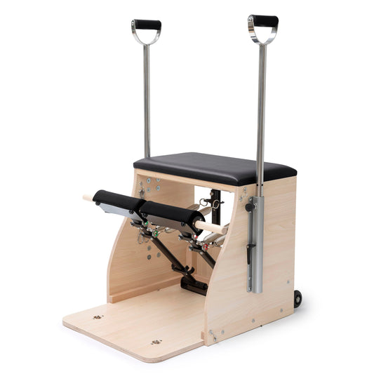 Made of high quality wood. Perfect stability Special padded system for foot bars. With innovative lower spring system for reverse resistance. Spring anchoring system on the rear bar in different positions. Springs: 2 medium resistance – Green, 2 high resi
