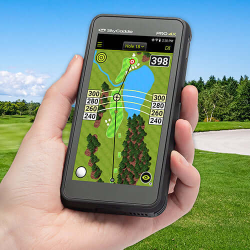 The new PRO 4X packs all the features of the larger top of the range PRO 5X into a more compact body, while offering a sleeker and slimmer design compared to the previous SX400 model. Equipped with SkyGolf’s proprietary dual-frequency TruePoint Positionin