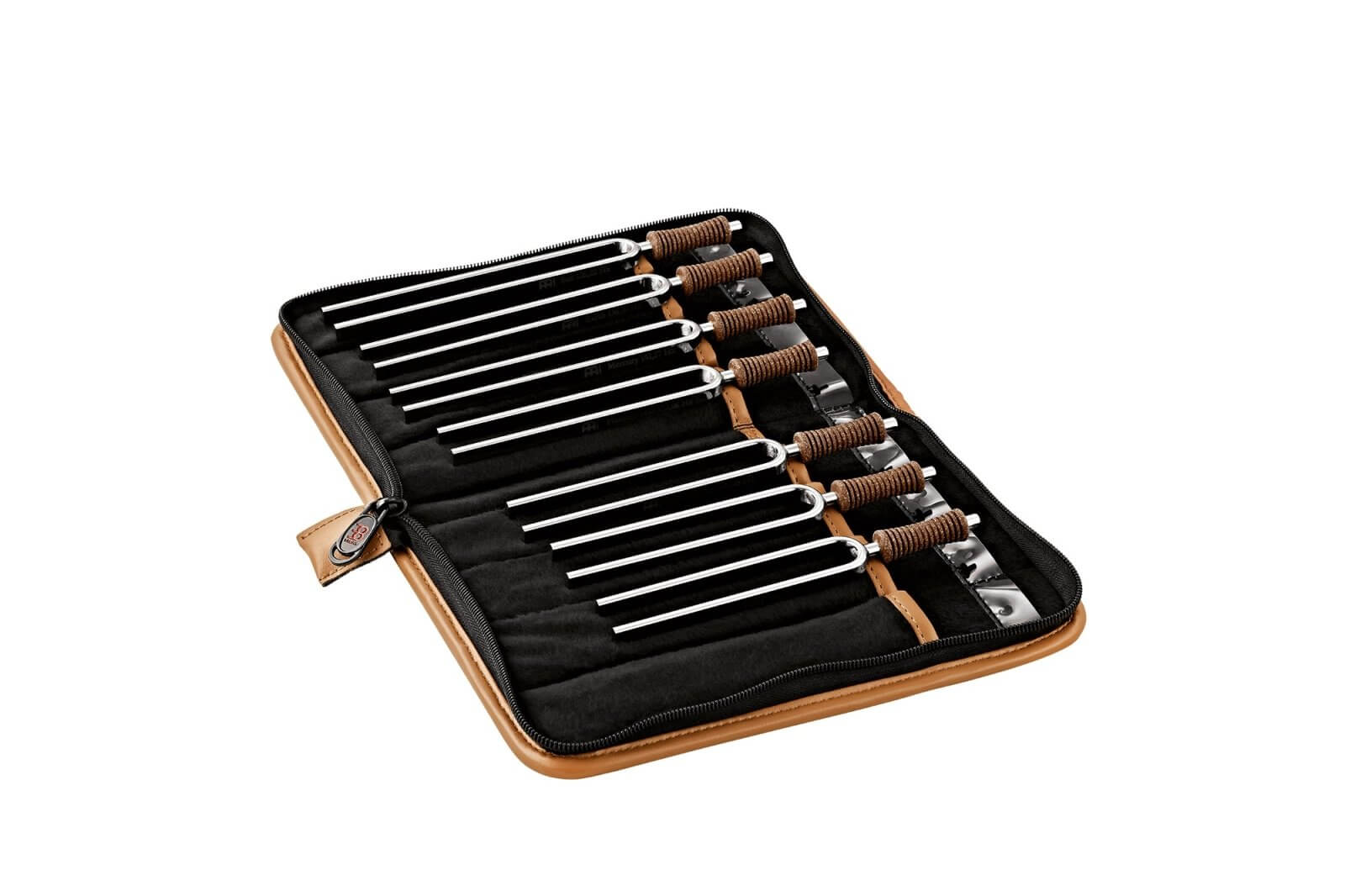 Planetary Tuning Forks for Sound Therapy that include all 7 notes for 7 chakras with a high-quality carrying case. Easy to carry and use. A professional set for meditation, yoga, therapeutics, sound healing, and spiritual practices. Hand Made of German St
