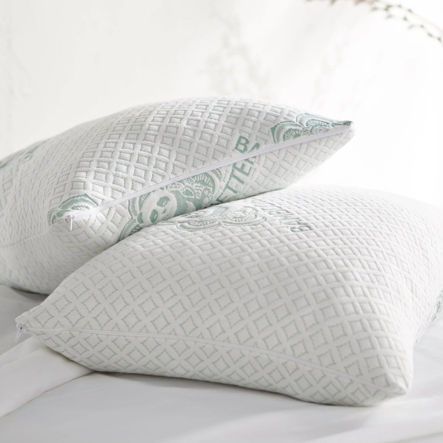 Eco-conscious memory foam pillow designed for personalized, cooling comfort The Adjustable Bamboo Cooling Pillow is engineered for your best night’s sleep—anywhere. Wrapped in a naturally breathable bamboo cover and filled with cooling gel-infused memory