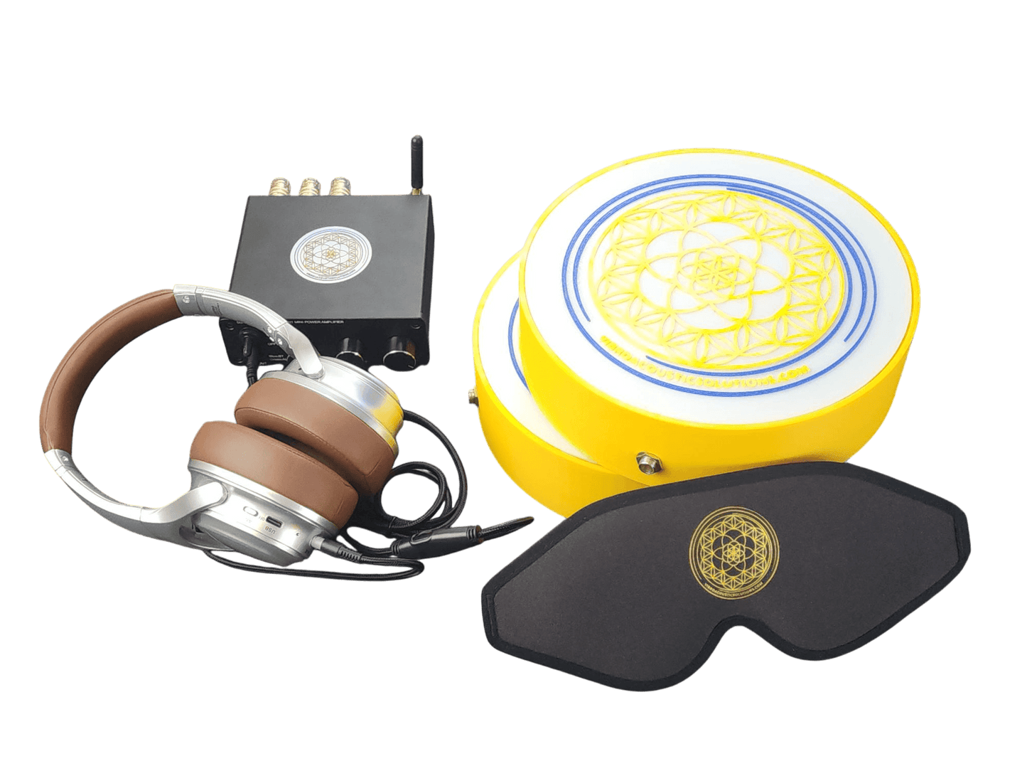Professional Vibroacoustic Therapy Massage Table Attachment Bundle with Custom Bluetooth Amplifier and 50-Watt RMS Transducers - Transform Any Standard Massage Table into Advanced Sound Healing System Product Summary Experience the future of therapeutic w