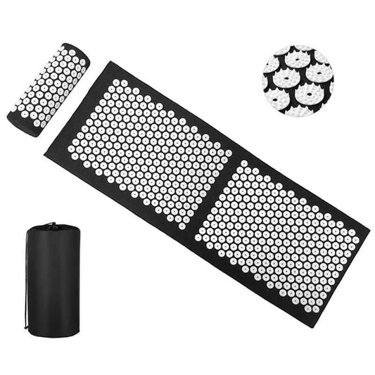 The Lotus Wellness Acupressure Mat with Pillow is your ultimate tool for relaxation, pain relief, and improved well-being. Designed with precision, this set stimulates key pressure points on your body, promoting blood circulation, relieving muscle tension