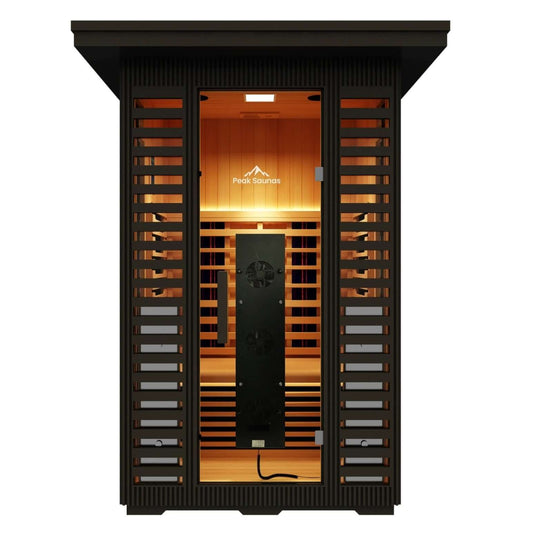 Reach the Peak of Outdoor Luxury with Patagonia Architectural elegance. All-season performance. Wellness without compromise. Introducing the Peak Saunas Patagonia—a meticulously engineered 2-person outdoor infrared sauna that blends spa-grade performance