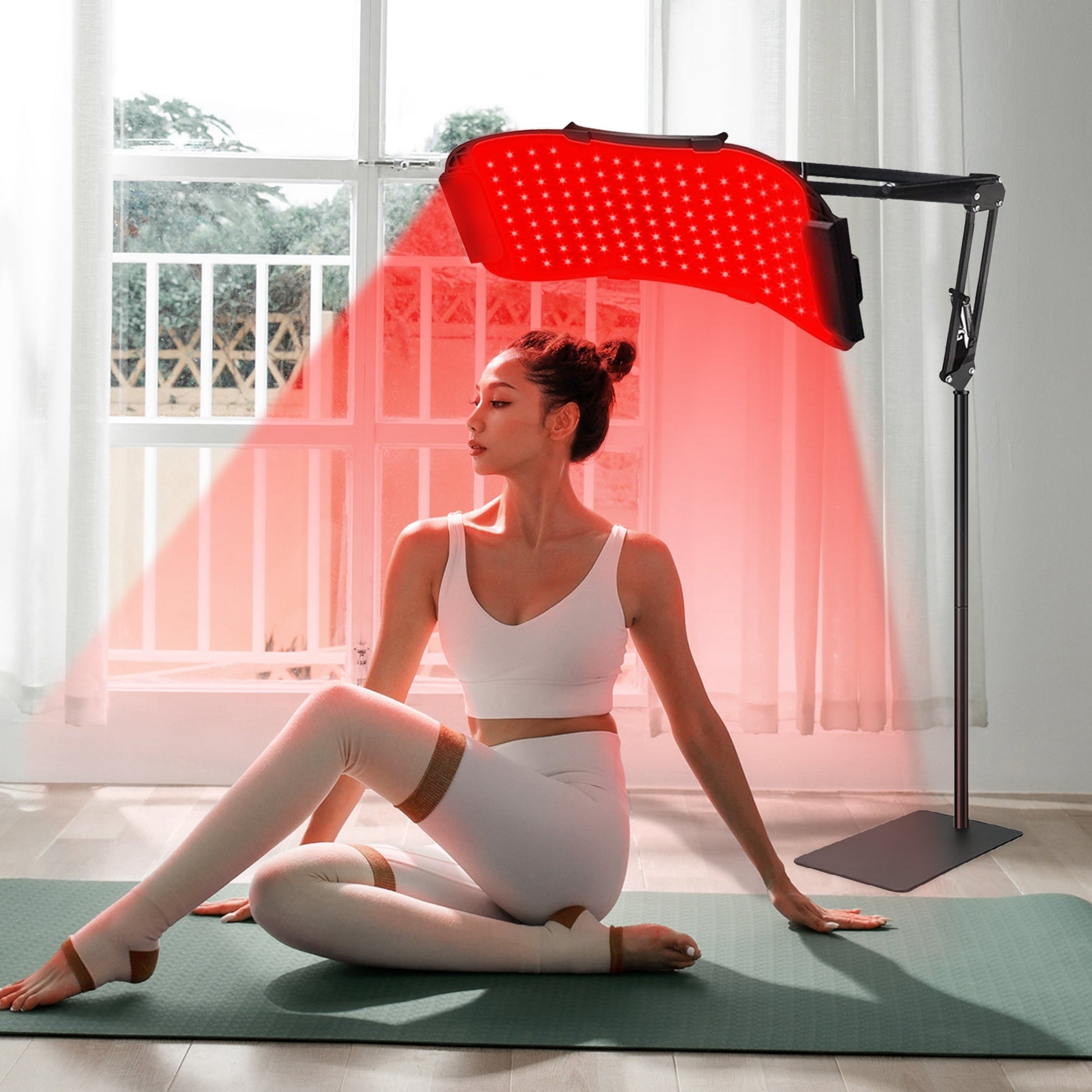 The Flexible Five LED Light Therapy Lamp Panel from LumyHealth is a versatile and powerful light therapy device designed to enhance your wellness routine. Featuring five adjustable panels, this lamp offers customizable coverage to target specific areas of