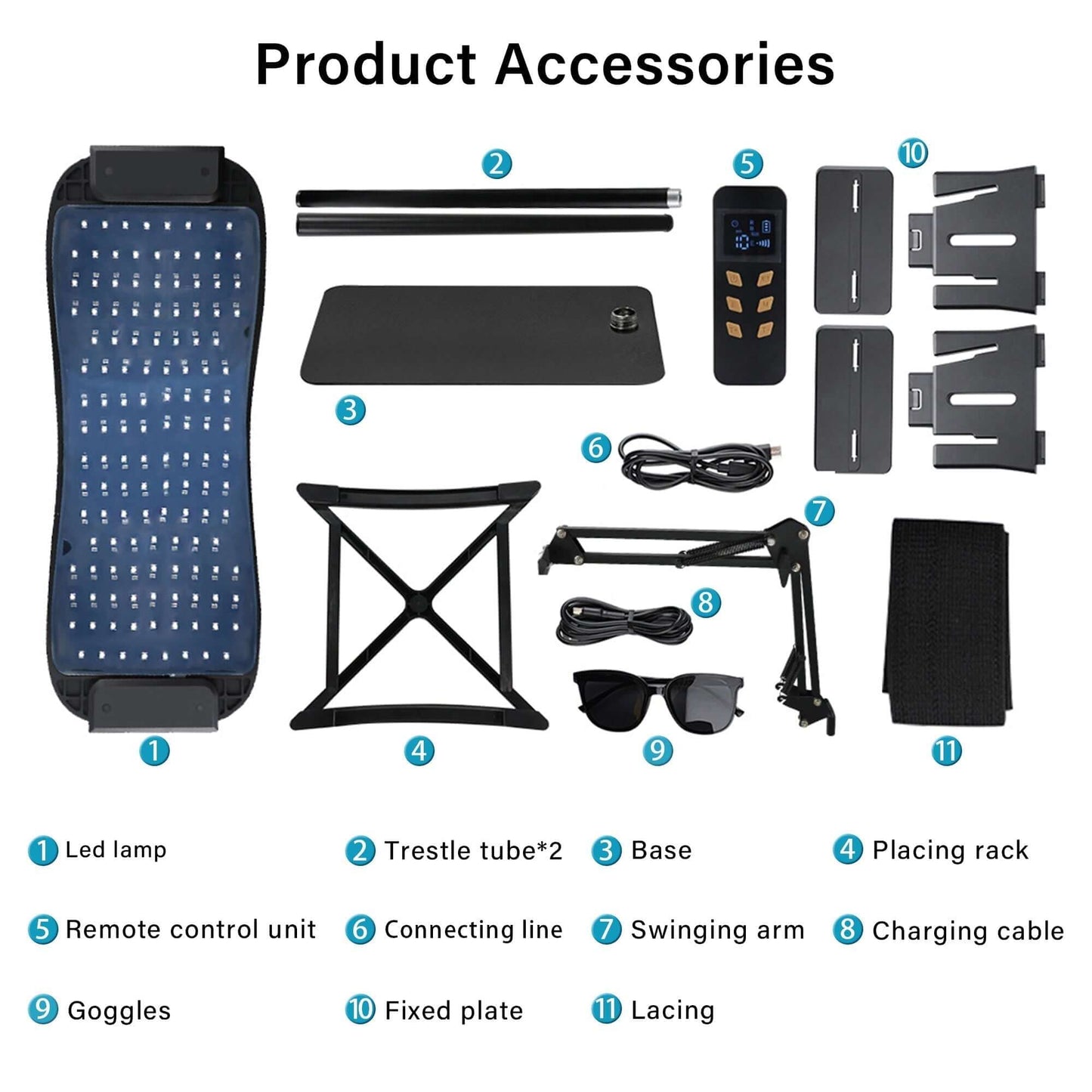 The Flexible Five LED Light Therapy Lamp Panel from LumyHealth is a versatile and powerful light therapy device designed to enhance your wellness routine. Featuring five adjustable panels, this lamp offers customizable coverage to target specific areas of
