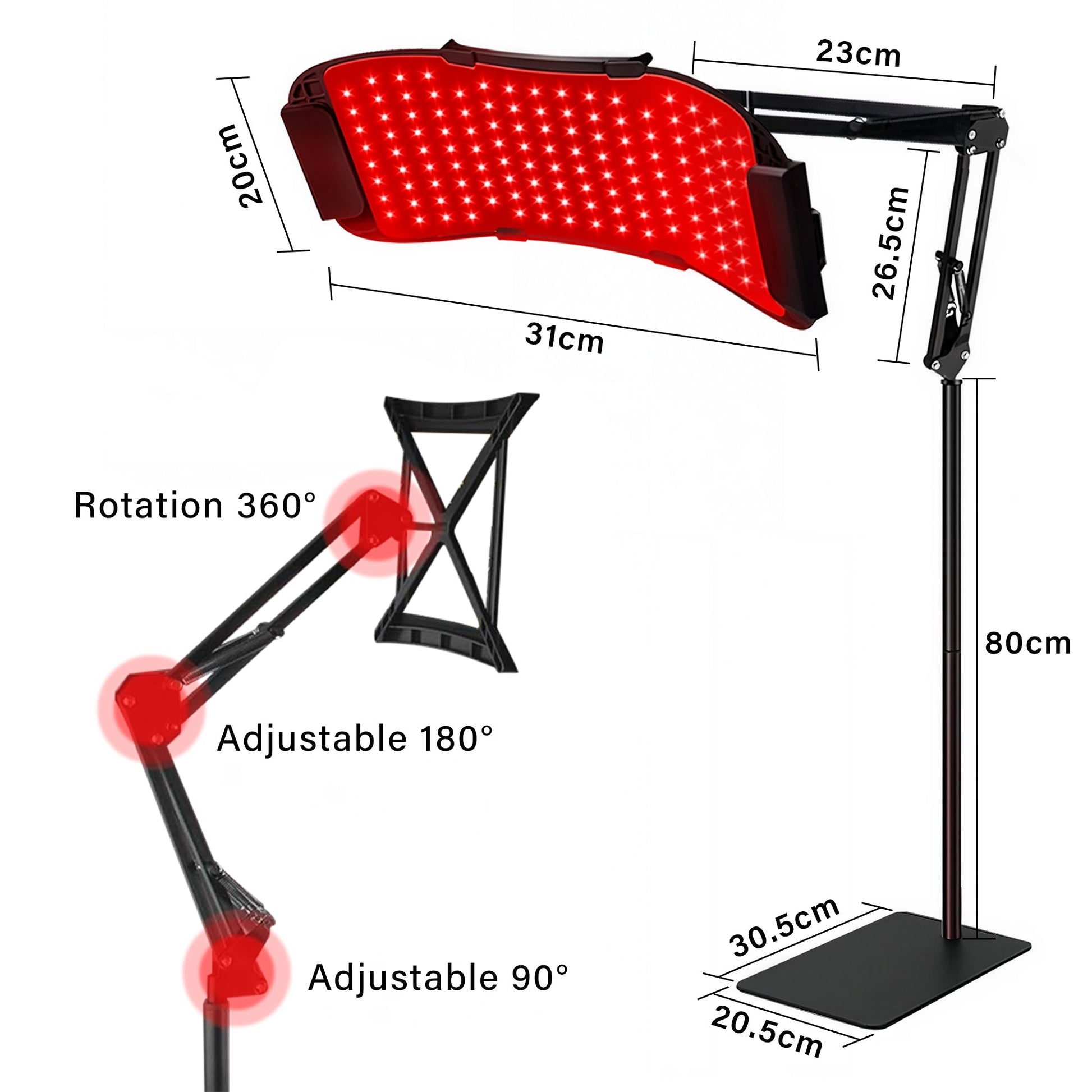 The Flexible Five LED Light Therapy Lamp Panel from LumyHealth is a versatile and powerful light therapy device designed to enhance your wellness routine. Featuring five adjustable panels, this lamp offers customizable coverage to target specific areas of