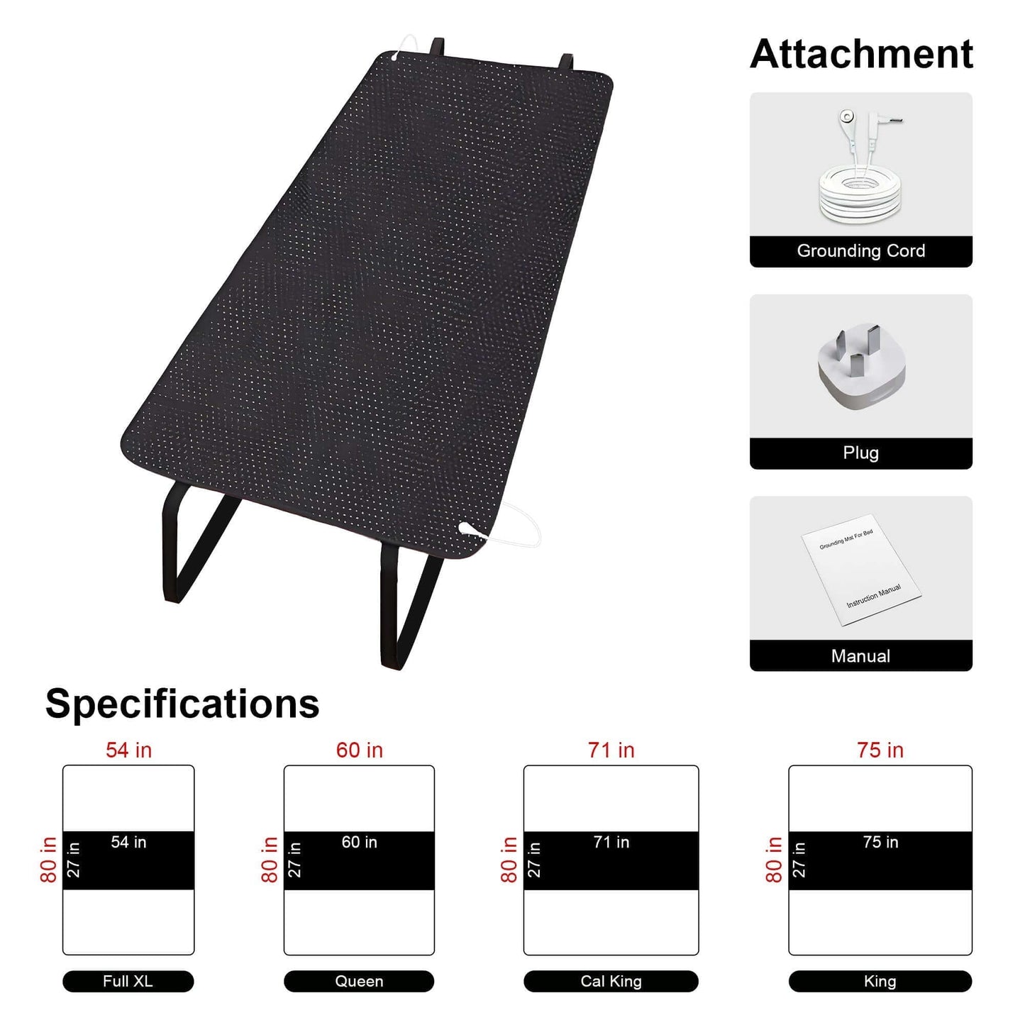 The Grounding Mat for Bed from LumyHealth is designed to provide a natural, non-invasive way to reconnect your body with the earth’s energy while you sleep. Made with high-quality conductive materials, this mat helps to ground your body, which may support