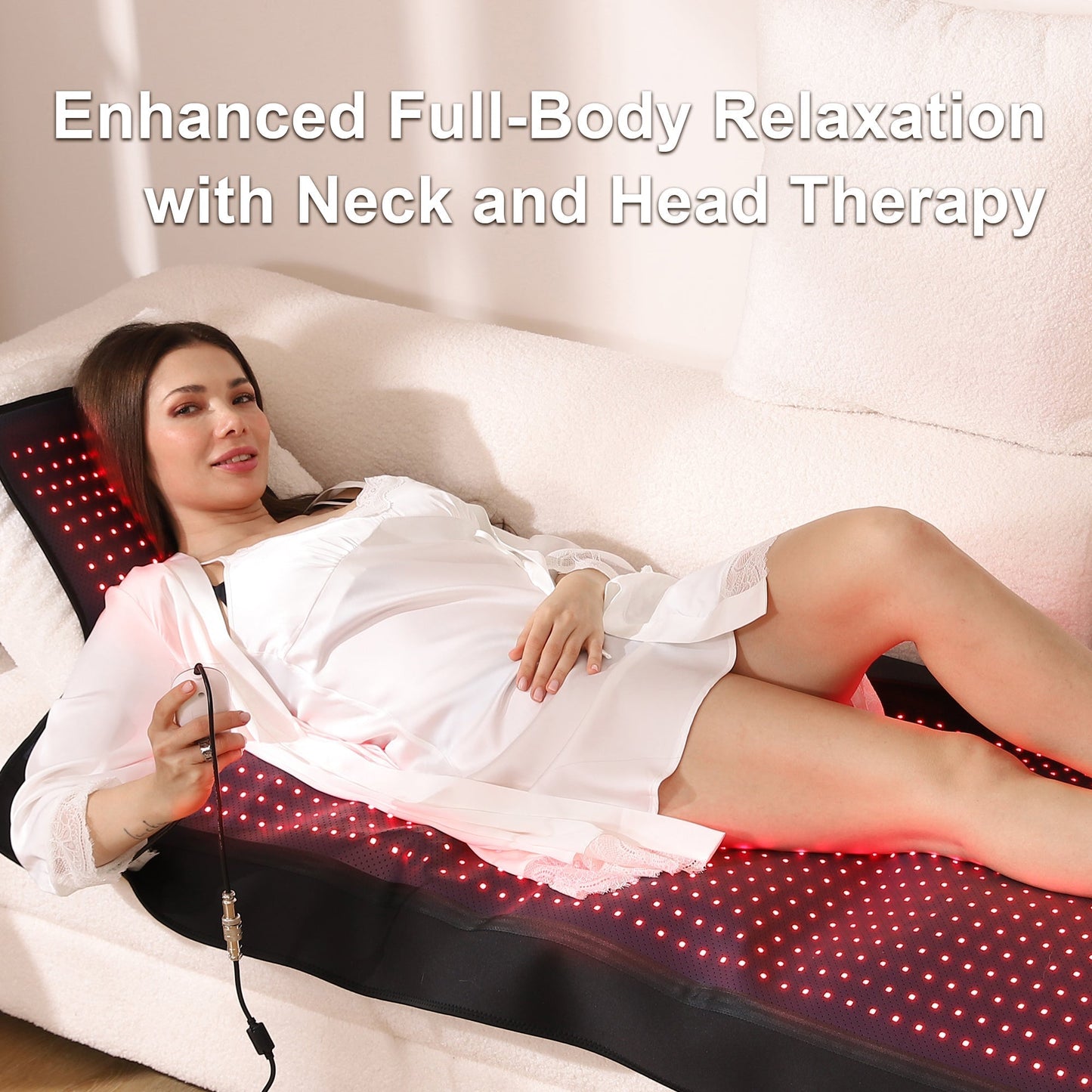 Perfect for Everyone: With its spacious 71.4 x 33.0-inch size, this red light therapy mat offers unmatched versatility and convenience. Whether you're soothing sore muscles post-workout, enhancing relaxation during a spa session, or enjoying therapy on th
