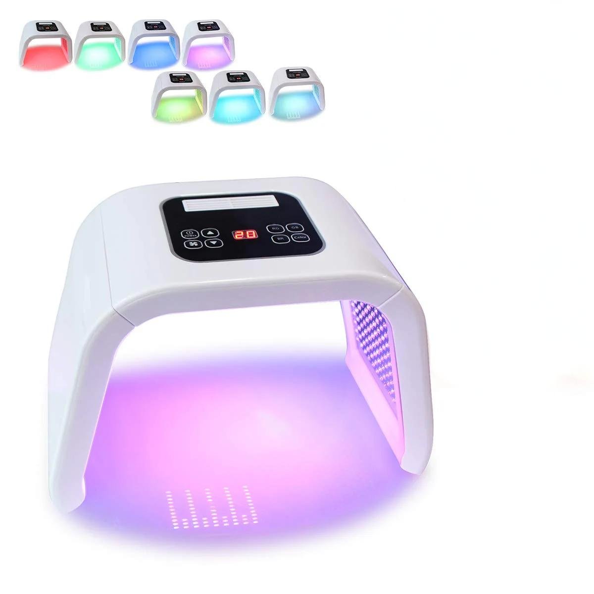 The 8-in-1 Color LED Light Therapy device offers a comprehensive approach to skin and body care through the use of various light wavelengths. This non-invasive therapy is designed to: •Enhance facial and full-body skin health: Stimulates collagen producti