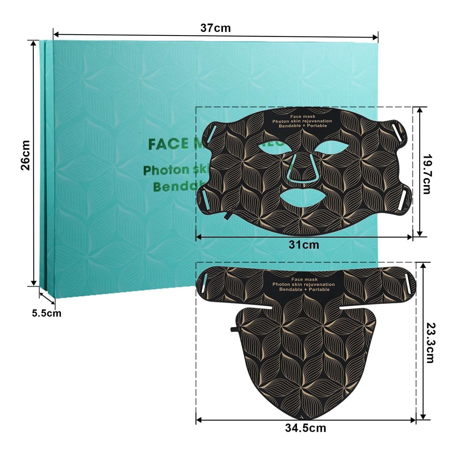 Reduces the appearance of pigmentation and redness Reduces active acne, blemishes and inflammation Reduces fine lines and wrinkles Promotes healthier, younger-looking skin 8 colors light therapy FDA Approved