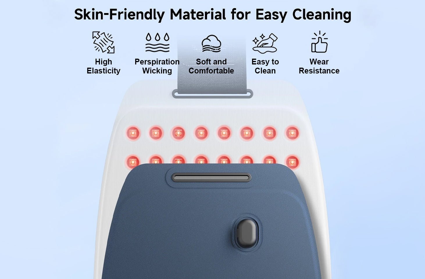 【Dual-Wavelength Red Light Therapy】 Featuring 120 upgraded 3-in-1 LED beads, our red light therapy belt combines 630nm red light with 850nm near-infrared light for maximum effectiveness. This dual-spectrum design stimulates collagen production, reduces wr