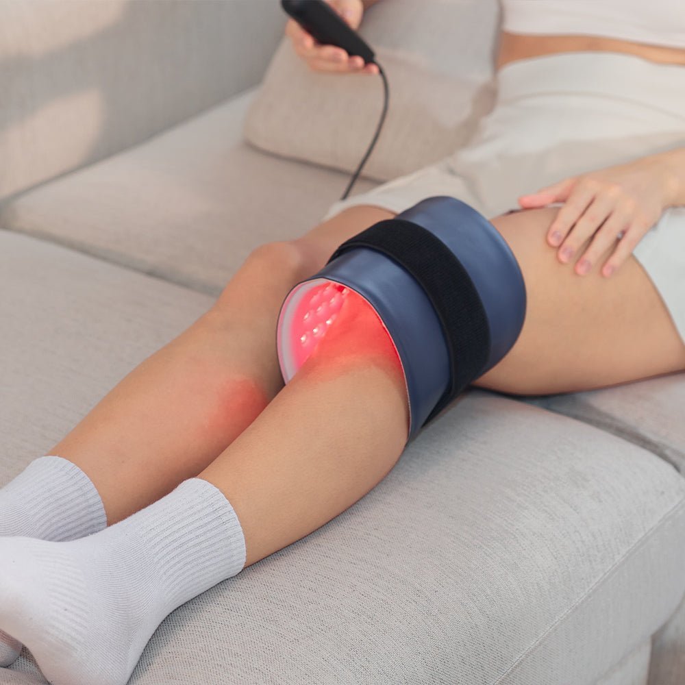 【Dual-Wavelength Red Light Therapy】 Featuring 120 upgraded 3-in-1 LED beads, our red light therapy belt combines 630nm red light with 850nm near-infrared light for maximum effectiveness. This dual-spectrum design stimulates collagen production, reduces wr