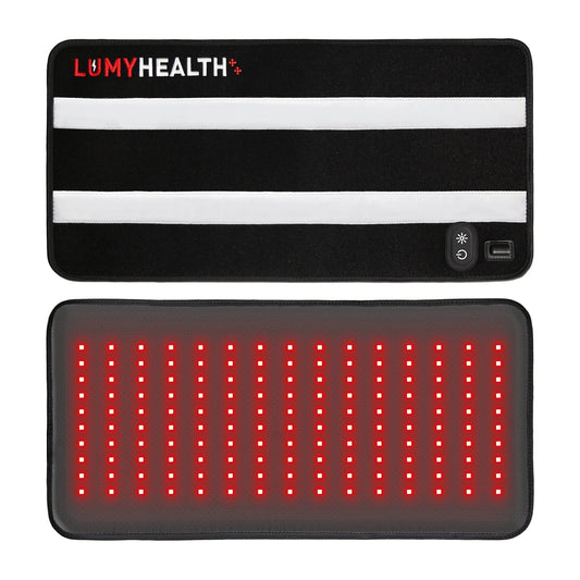 Experience advanced wellness with the LumyHealth Red Light Therapy Pad. Designed with 450 LEDs (300 at 660nm red and 150 at 850nm near-infrared) across 150 chips, it delivers a powerful 32 mW/cm² irradiance. The pad offers versatile operation modes—includ