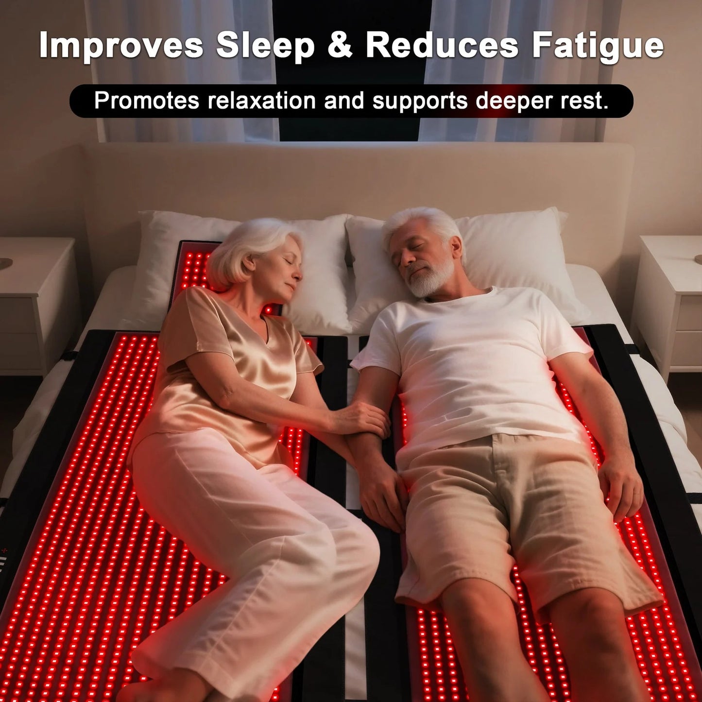 Experience full-body wellness with the LumyHealth Red Light Therapy Recovery Bag. Powered by 2,570 medical-grade LEDs, this device delivers targeted 660nm and 850nm wavelengths to support pain relief, muscle recovery, and healthy aging. Its premium TPU-co