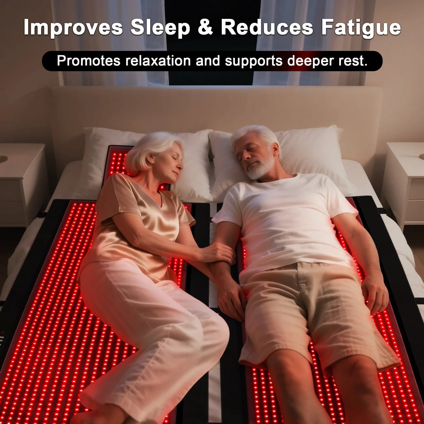 Experience full-body wellness with the LumyHealth Red Light Therapy Recovery Bag. Powered by 2,570 medical-grade LEDs, this device delivers targeted 660nm and 850nm wavelengths to support pain relief, muscle recovery, and healthy aging. Its premium TPU-co