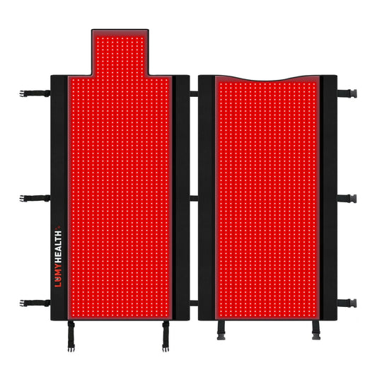 Experience full-body wellness with the LumyHealth Red Light Therapy Recovery Bag. Powered by 2,570 medical-grade LEDs, this device delivers targeted 660nm and 850nm wavelengths to support pain relief, muscle recovery, and healthy aging. Its premium TPU-co