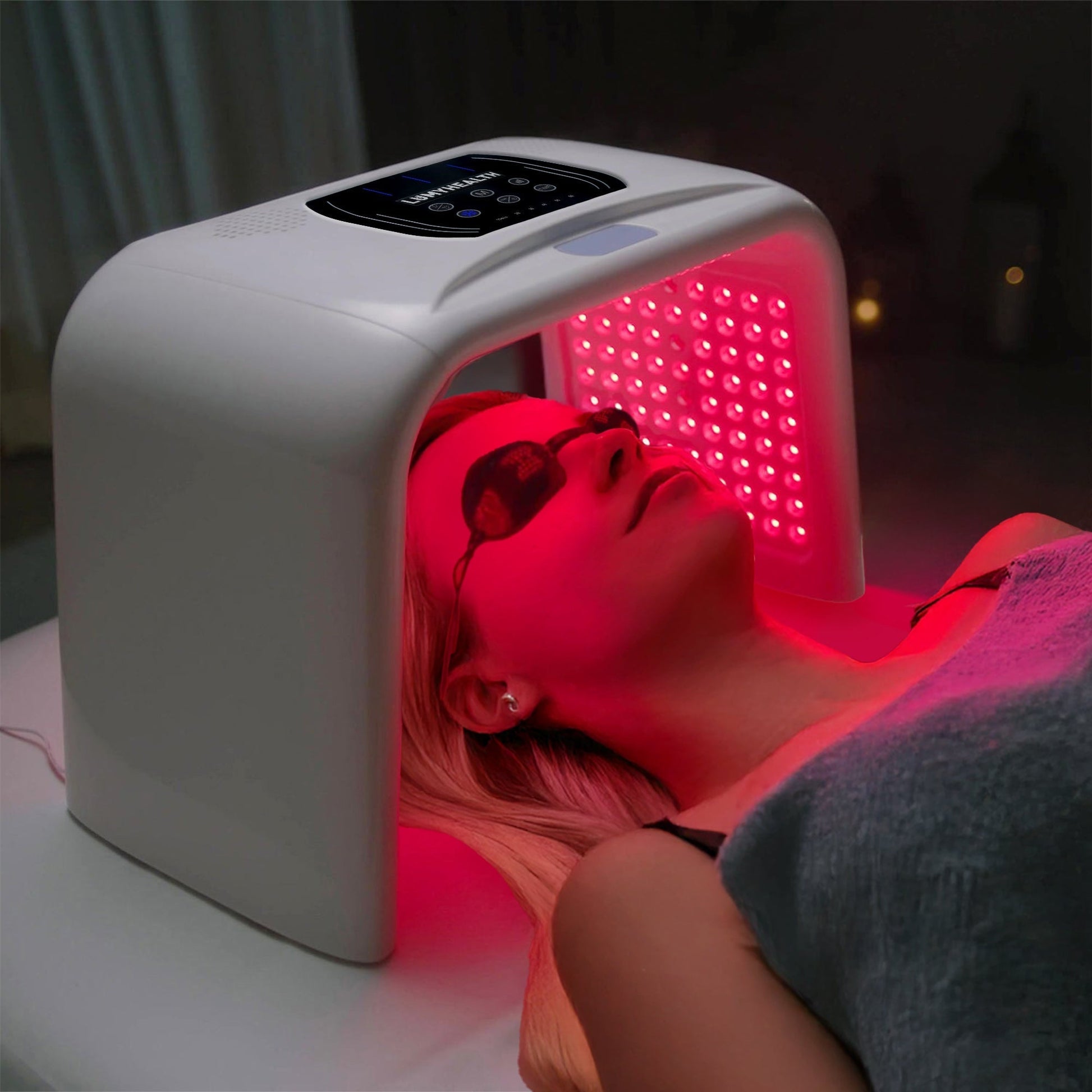 The 8-in-1 Color LED Light Therapy device offers a comprehensive approach to skin and body care through the use of various light wavelengths. This non-invasive therapy is designed to: •Enhance facial and full-body skin health: Stimulates collagen producti