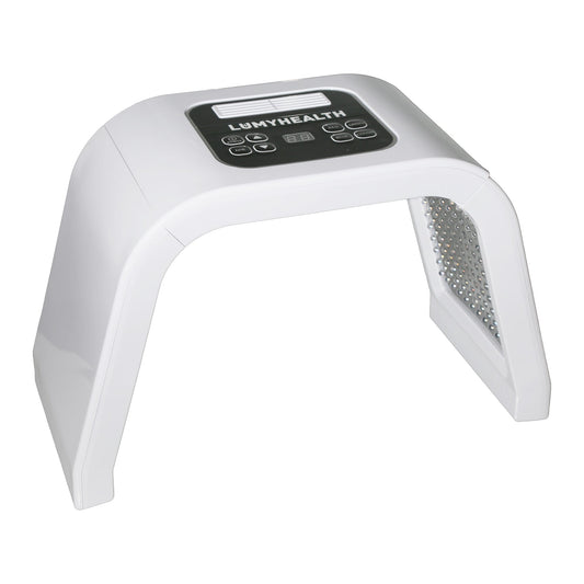 The Lumyhealth Salon LED Light Therapy Device offers a professional-grade skincare experience in the comfort of your home. Utilizing advanced LED light therapy technology, this device helps promote collagen production, reduce wrinkles, improve skin textur