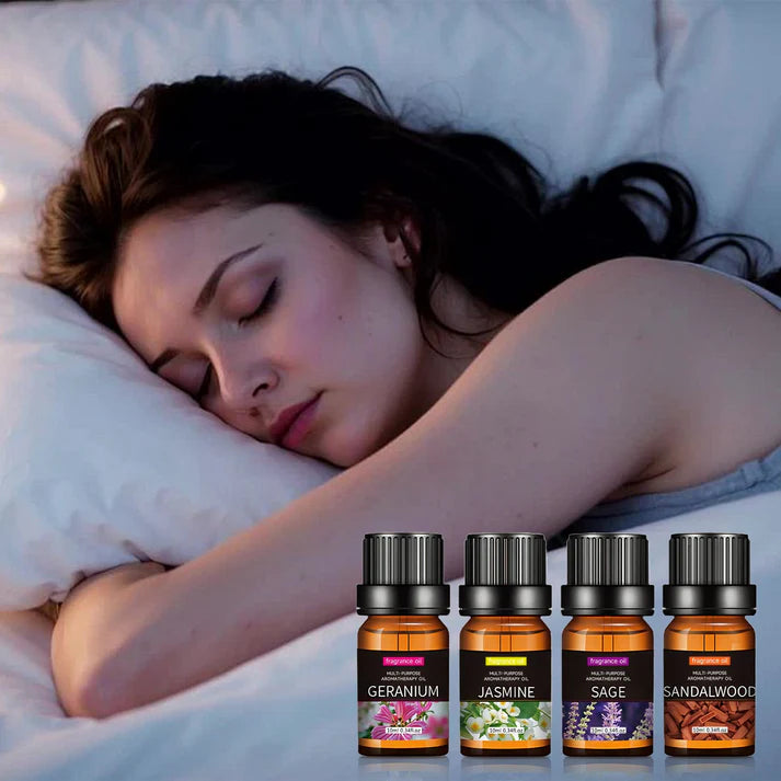 5 Product Benefits — Massage Essential Oil Kit for Red Light Therapy Synergistic Fusion of Touch & LightOur carefully crafted essential oil blends enhance skin absorption and relaxation when used with red light therapy, amplifying therapeutic benefits for