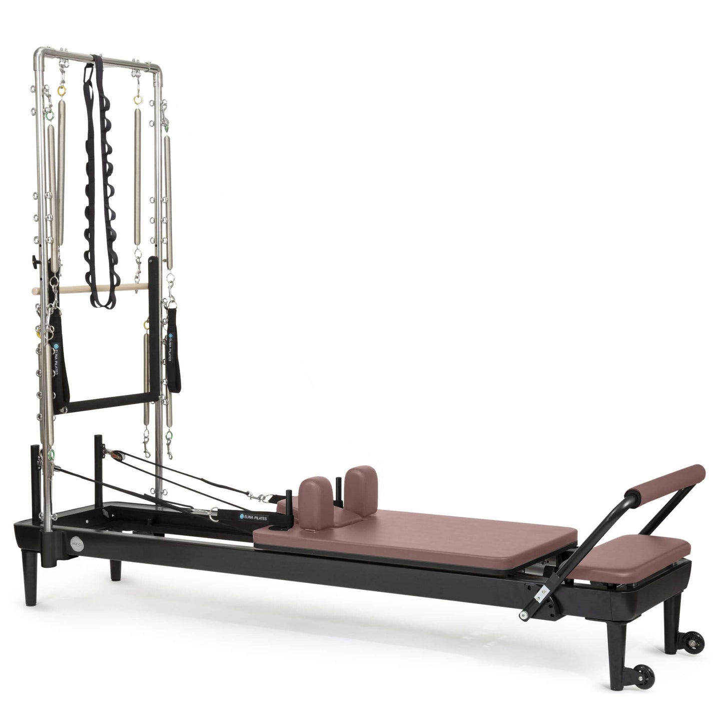 The Nubium reformer from Elina Pilates stands out for being a highly functional machine with an excellent value for money, making it suitable for both home and professional use. Made of high-quality white aluminum, the Nubium offers an extremely comfortab