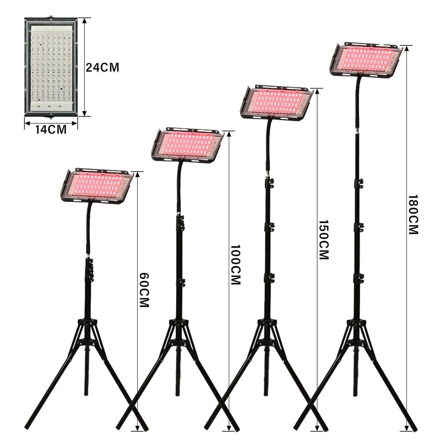 The Red and Infrared Light Therapy Lamp Panel with Stand from LumyHealth is a versatile and powerful therapy tool designed to enhance your wellness routine. Combining red (630nm) and near-infrared (850nm) light, this lamp promotes pain relief, muscle reco