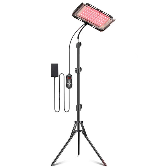 The Red and Infrared Light Therapy Lamp Panel with Stand from LumyHealth is a versatile and powerful therapy tool designed to enhance your wellness routine. Combining red (630nm) and near-infrared (850nm) light, this lamp promotes pain relief, muscle reco