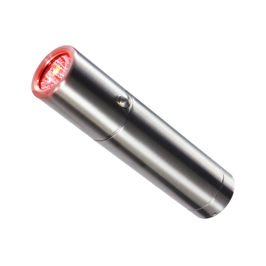 Discover the power of targeted healing with our Red Light Therapy Torch with Removable Tip. Designed for convenience and effectiveness, this portable device harnesses the benefits of red light therapy to promote skin rejuvenation, relieve pain, and accele