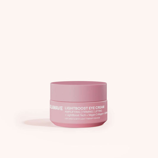 Daily eye cream for signs of aging. Supercharge your radiance.Powered by our exclusive LightBoost™ Complex, this velvety, cooling eye cream boosts the effects of light therapy while targeting signs of aging around the delicate eye area.Helps visibly reduc