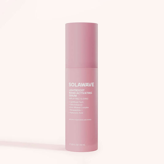 Boost your Wand. Supercharge your radiance.Powered by our exclusive LightBoost™ Complex, this silky, lightweight formula boosts the effects of light therapy while delivering deep, lasting hydration.Made for the 4-in-1 Skincare Wand, it cushions each sessi